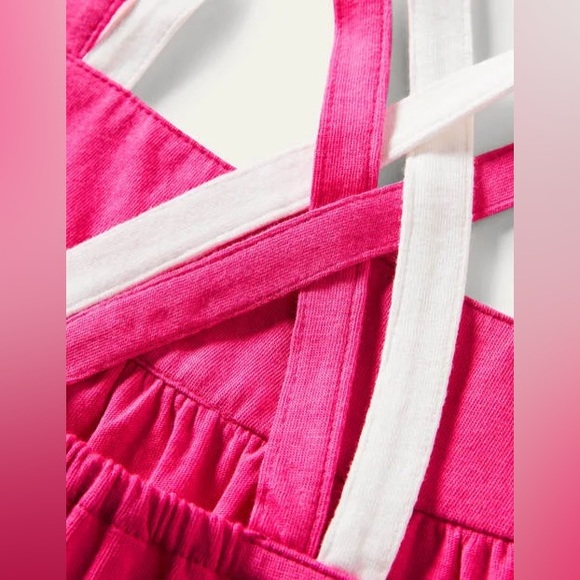 Mini Boden multi-strap tank top, tutti fuitti pink - Picture 3 of 3